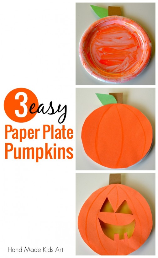 How To Make 3 Easy Paper Plate Pumpkins - Innovation Kids Lab