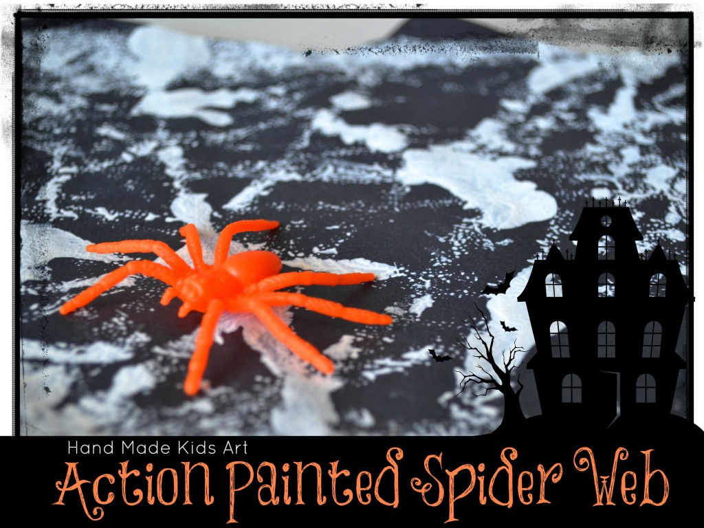 Action Painted Spider Web