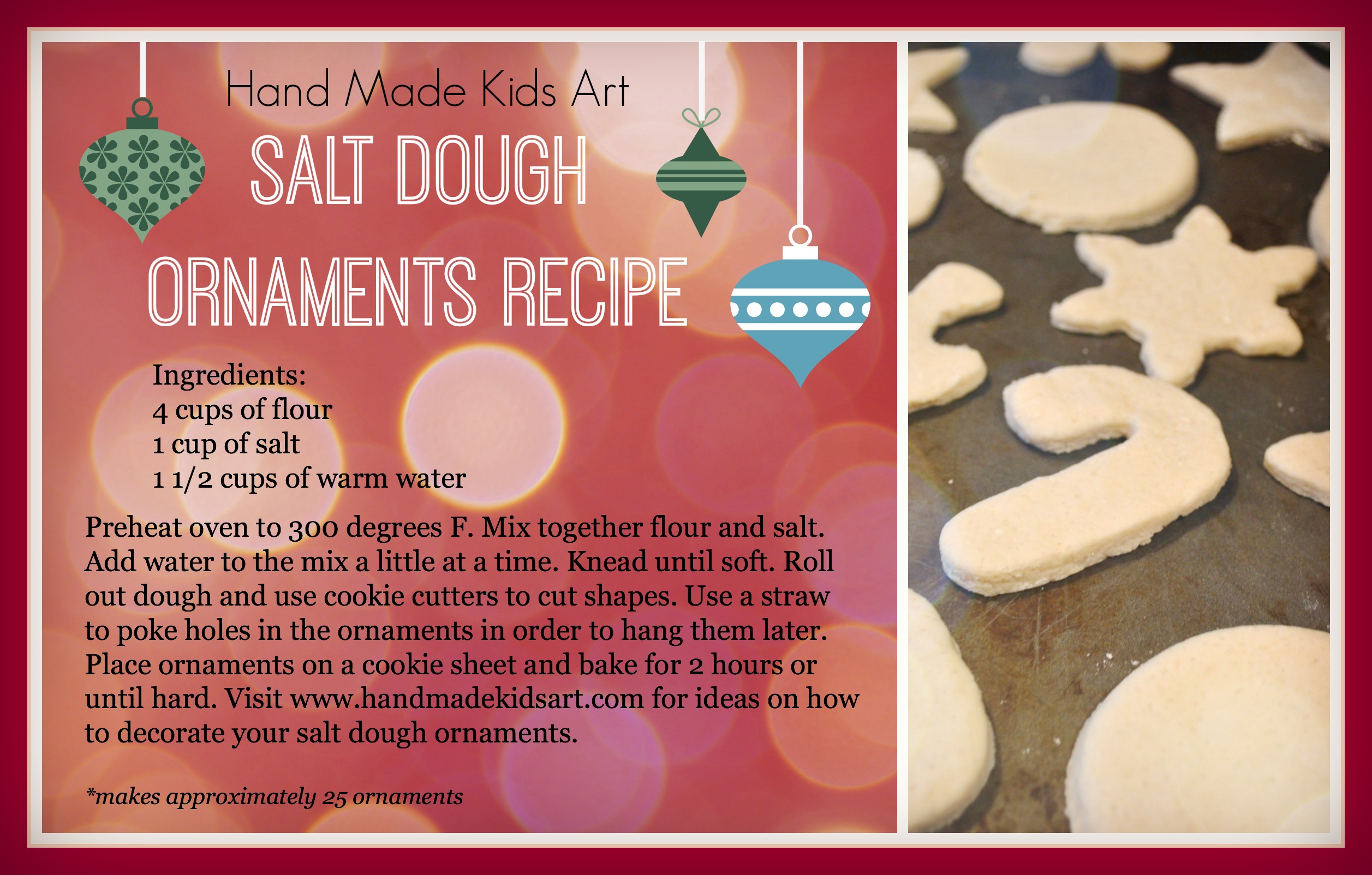 salt dough ornament recipe