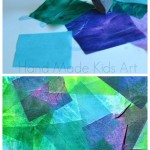 Easy Art Project: Painting with Tissue Paper