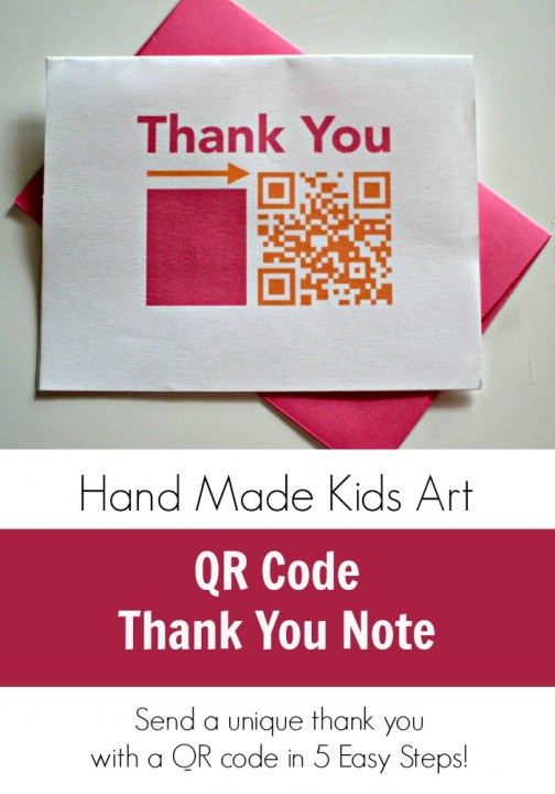 QR Code Thank you Card Innovation Kids Lab