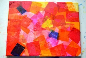 Flower Inspired Tissue Paper Collage - Innovation Kids Lab