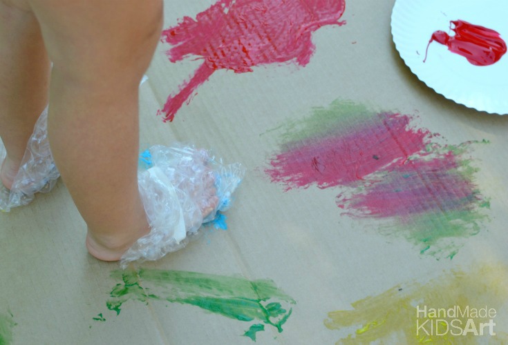 Bubble Wrap Painting