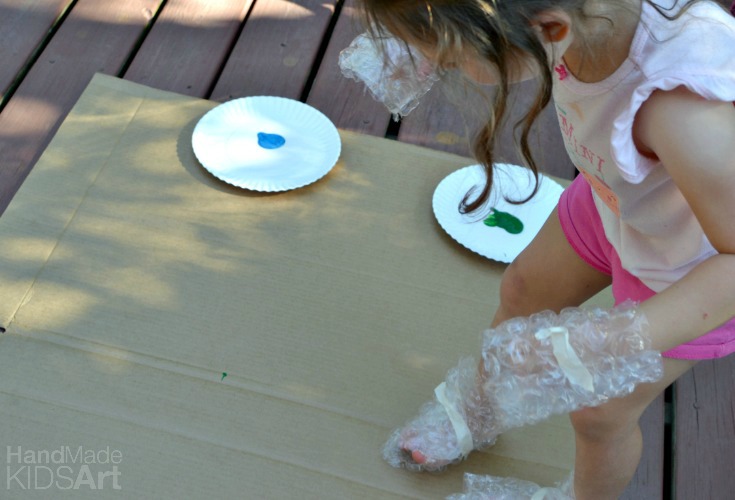 Bubble Wrap Painting