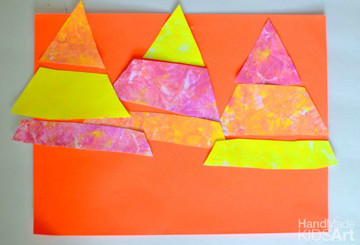 Preschool STEAM ACTIVITY: Candy Corn Pop Art 