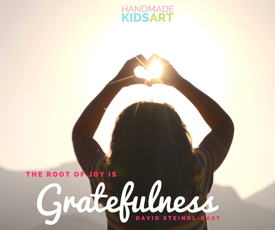 The root of joy is gratefulness