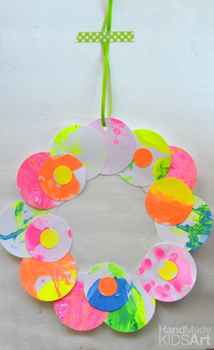 paper wreath pin blank