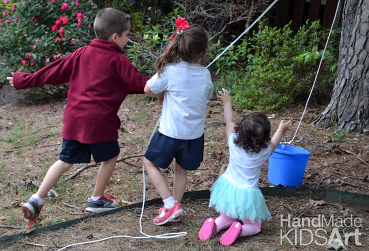 Backyard Pulley Engineering for Kids