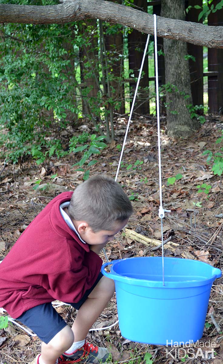 Backyard Pulley Engineering for Kids