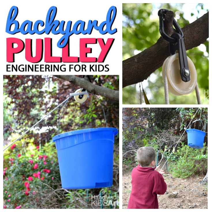 Backyard Pulley Engineering for Kids