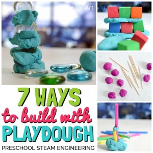 Creative Preschool Engineering with Playdough - Innovation Kids Lab