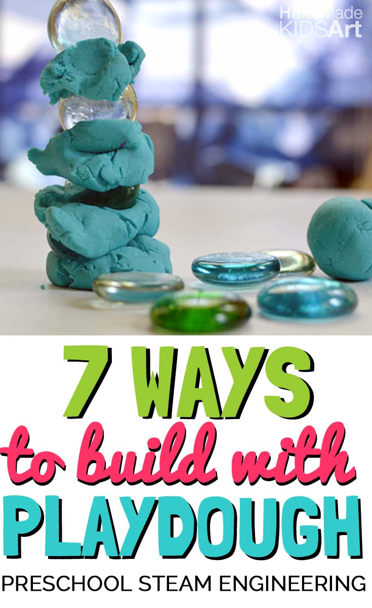 7 ways to build with playdough pin