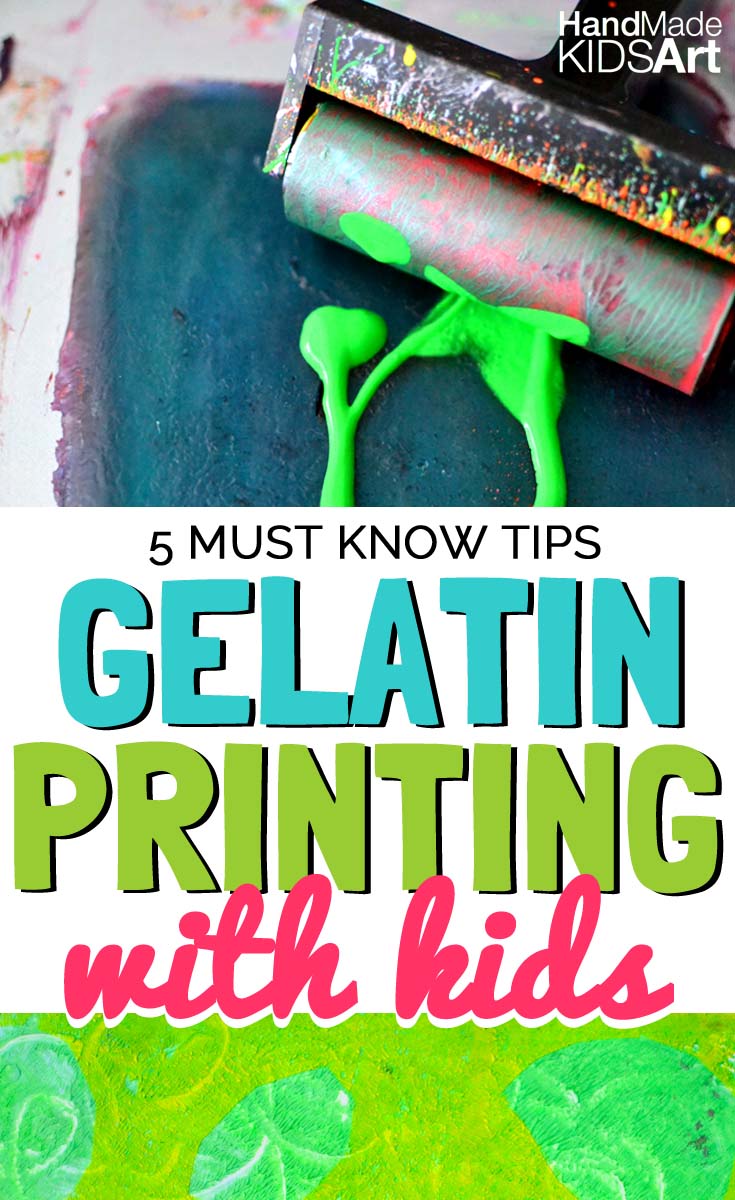 Gelatin Printing with Kids