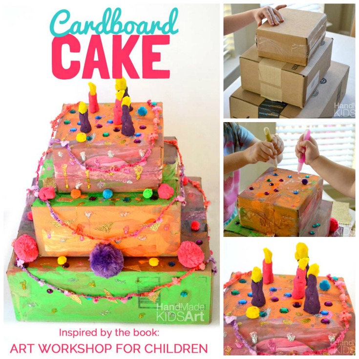 Cardboard Cake Art Activity for Preschoolers