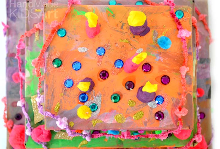 Cardboard Cake Art Activity for Preschoolers