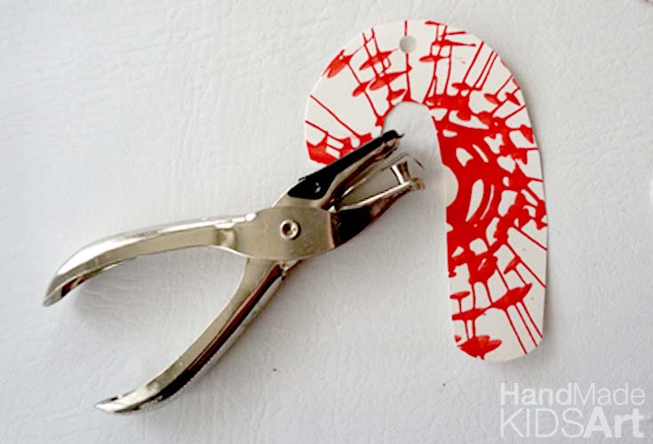 candy cane ornament hole punch