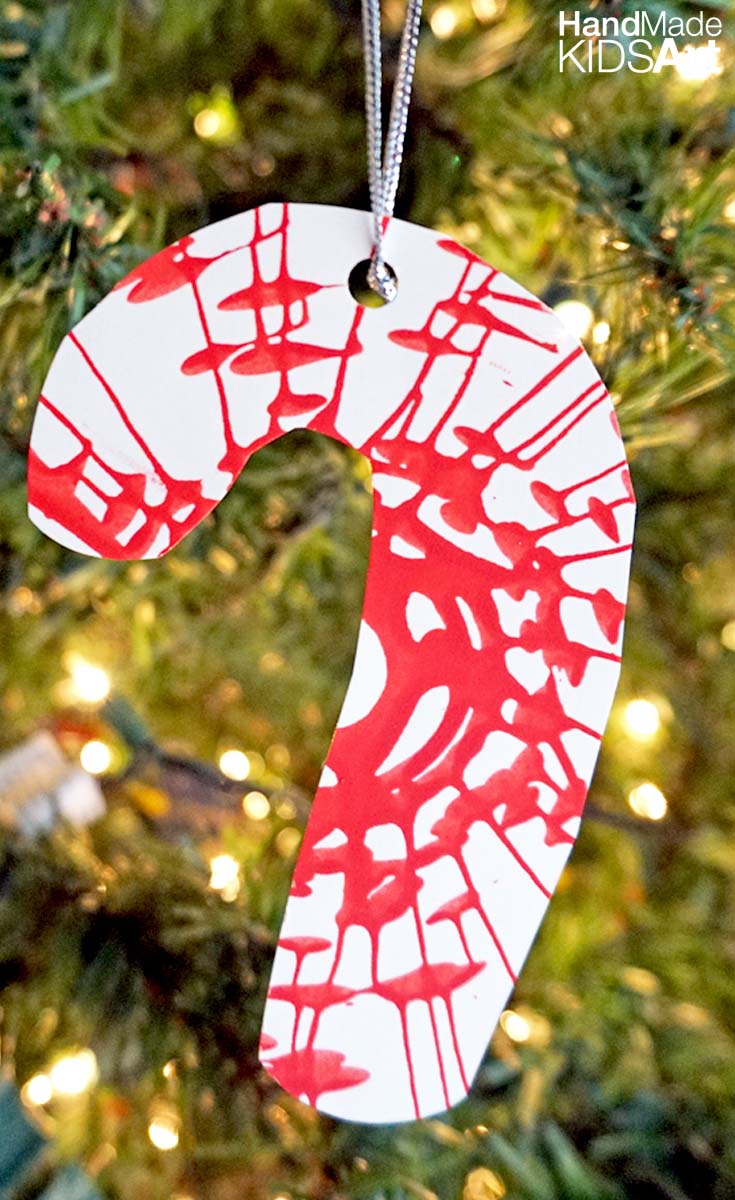 candy cane ornament pin blank